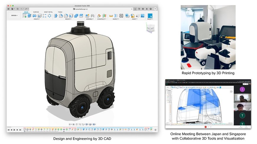 Last mile autonomous delivery robot developed with Ultimaker S3